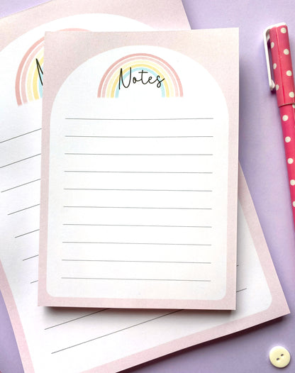 Pastel Rainbow Notepad