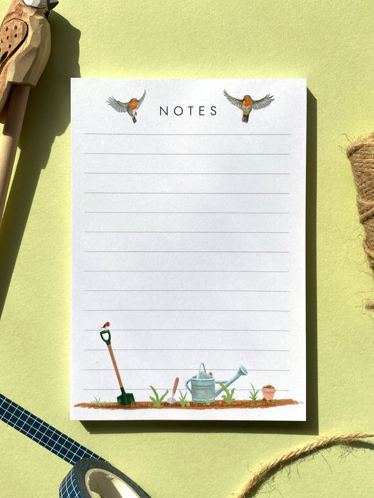 Garden Themed Notepad