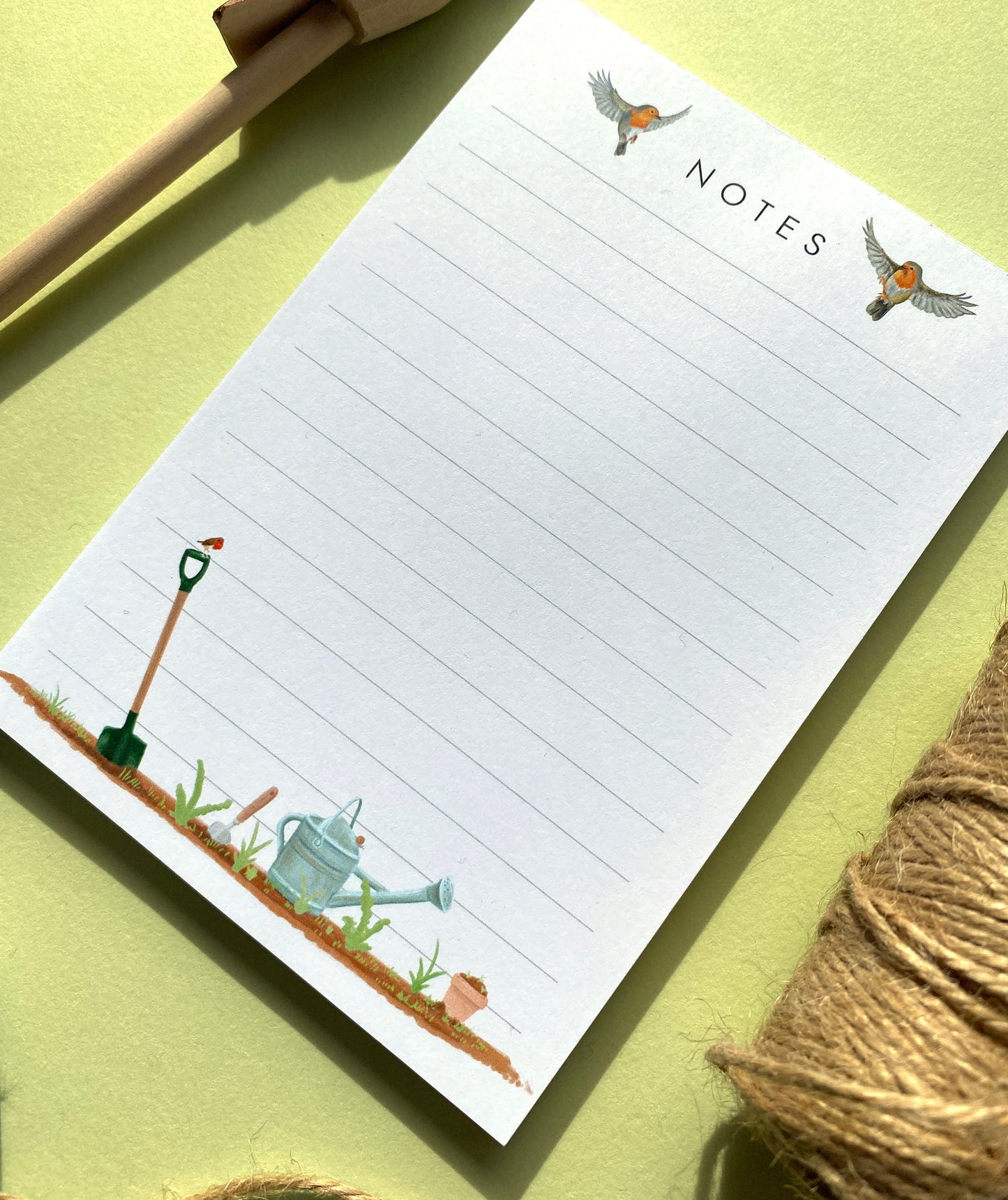 Garden Themed Notepad