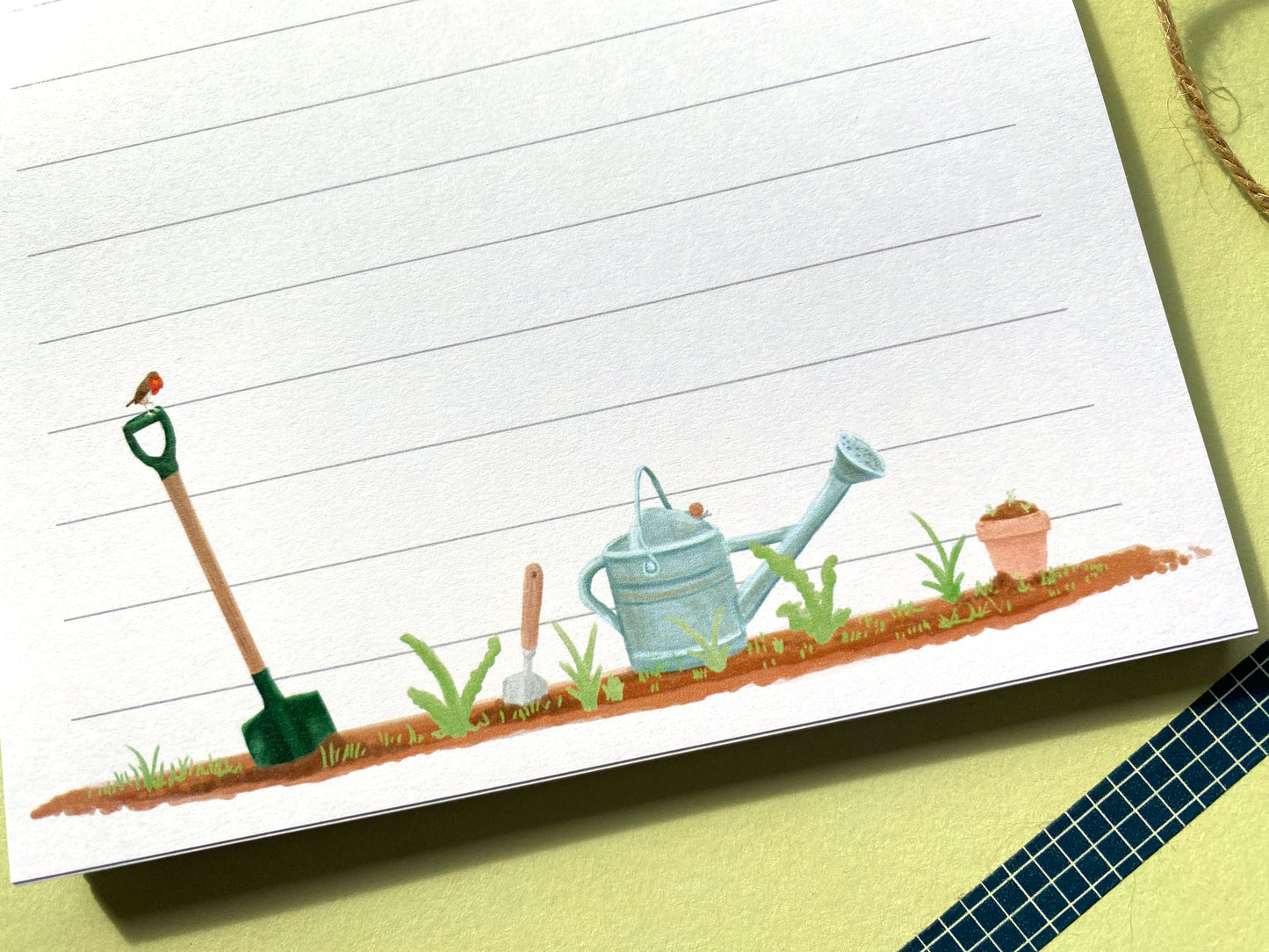 Garden Themed Notepad