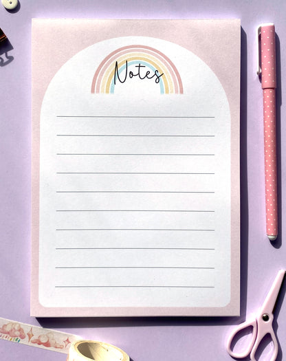 Pastel Rainbow Notepad