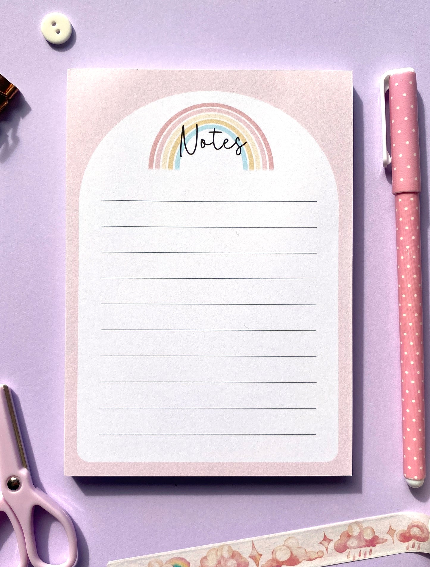 Pastel Rainbow Notepad