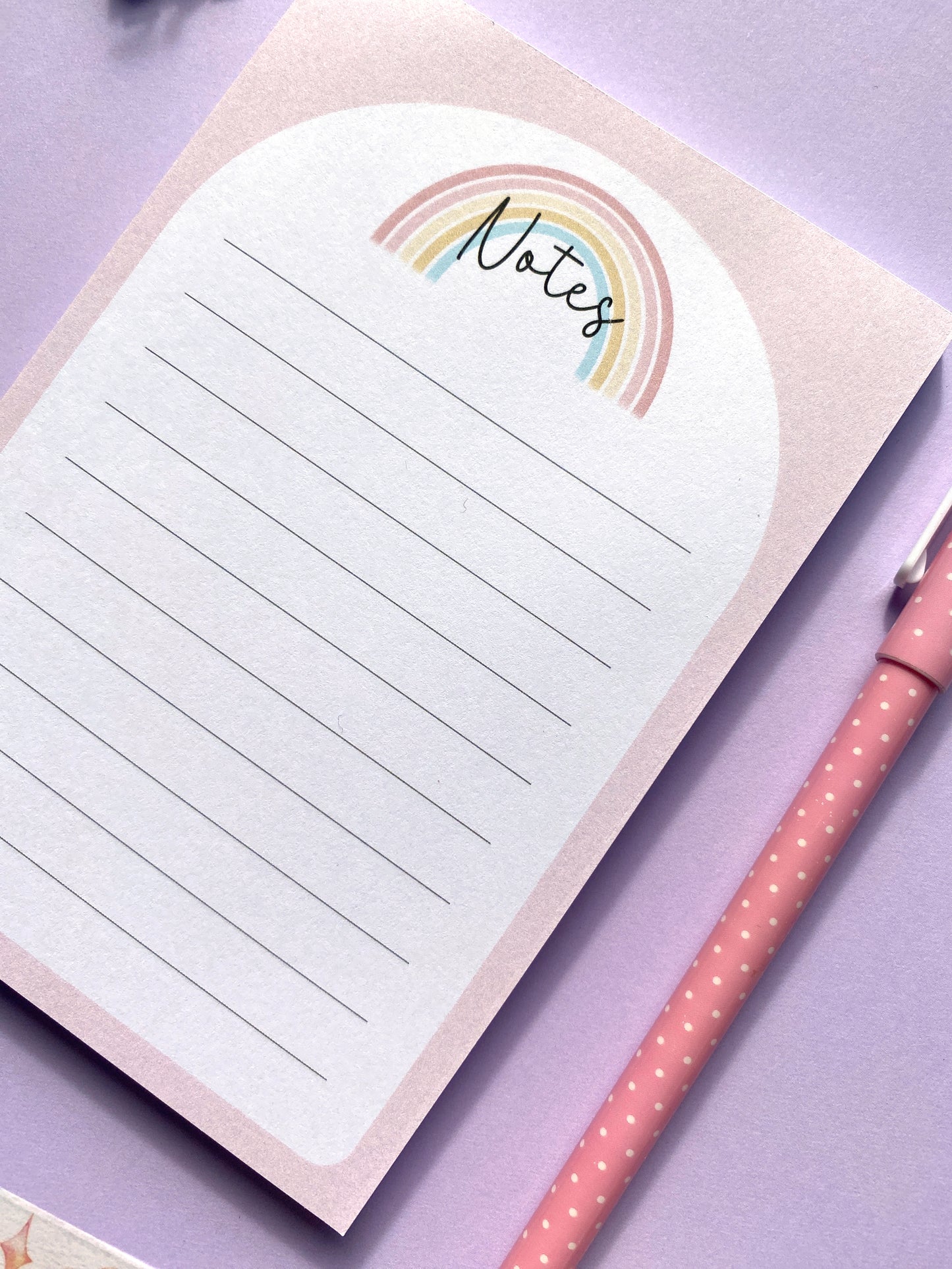 Pastel Rainbow Notepad