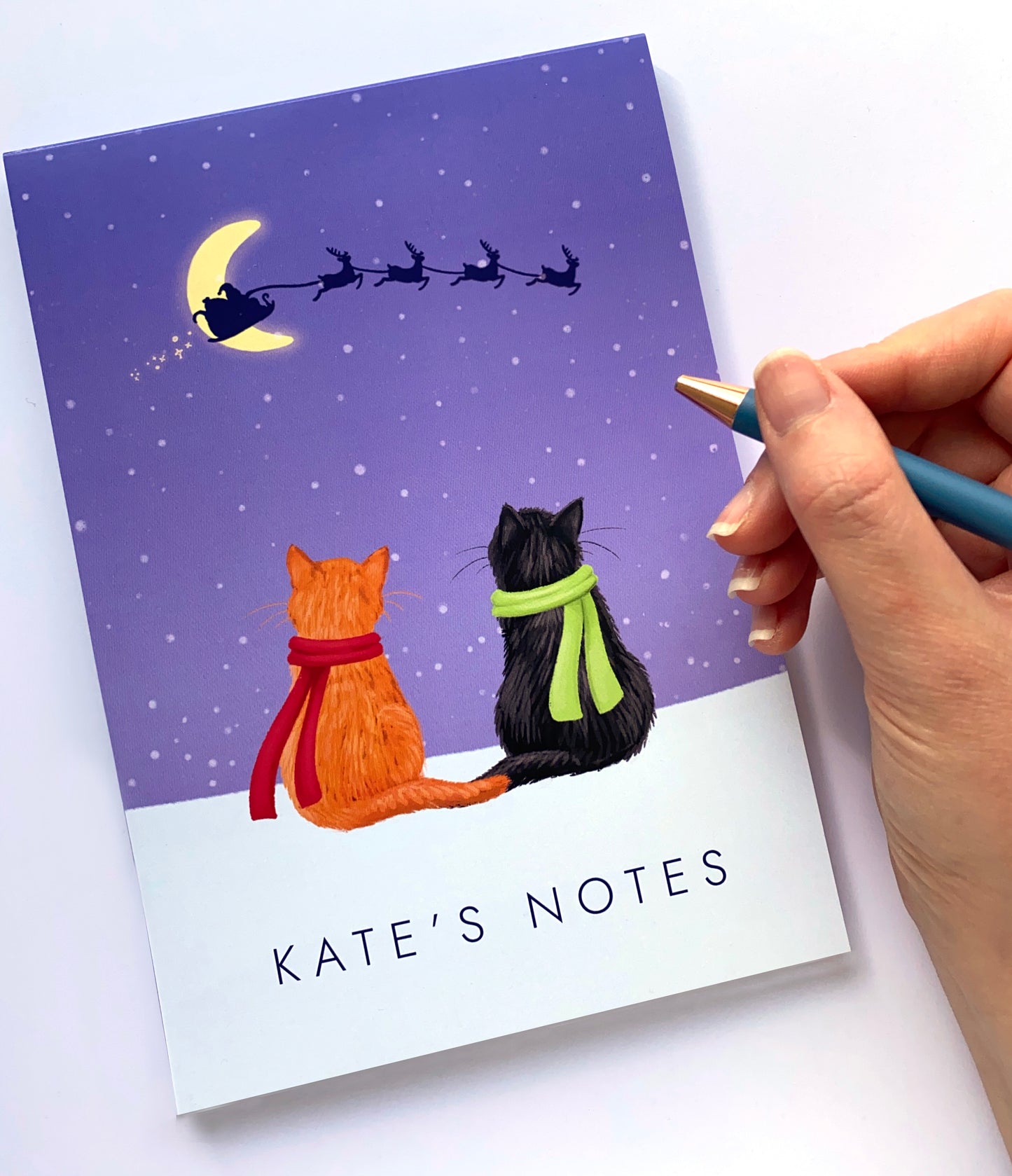 Personalised Choose the Cats Christmas Notepad