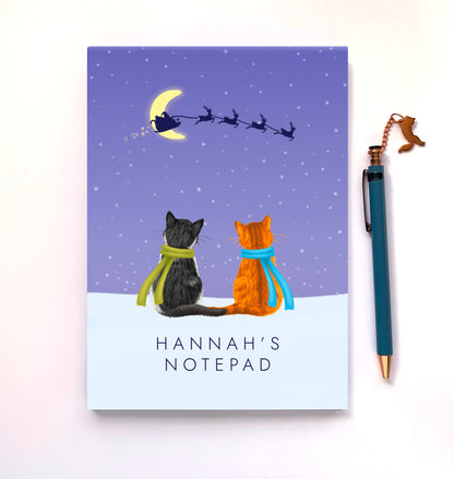 Personalised Choose the Cats Christmas Notepad