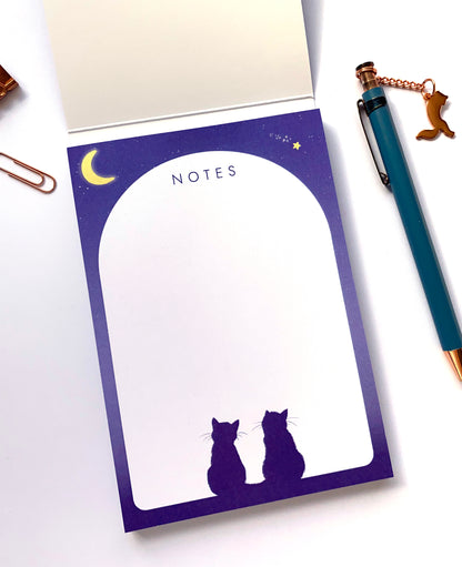 Personalised Choose the Cats Starry Night Notepad