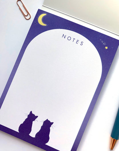 Personalised Choose the Cats Starry Night Notepad