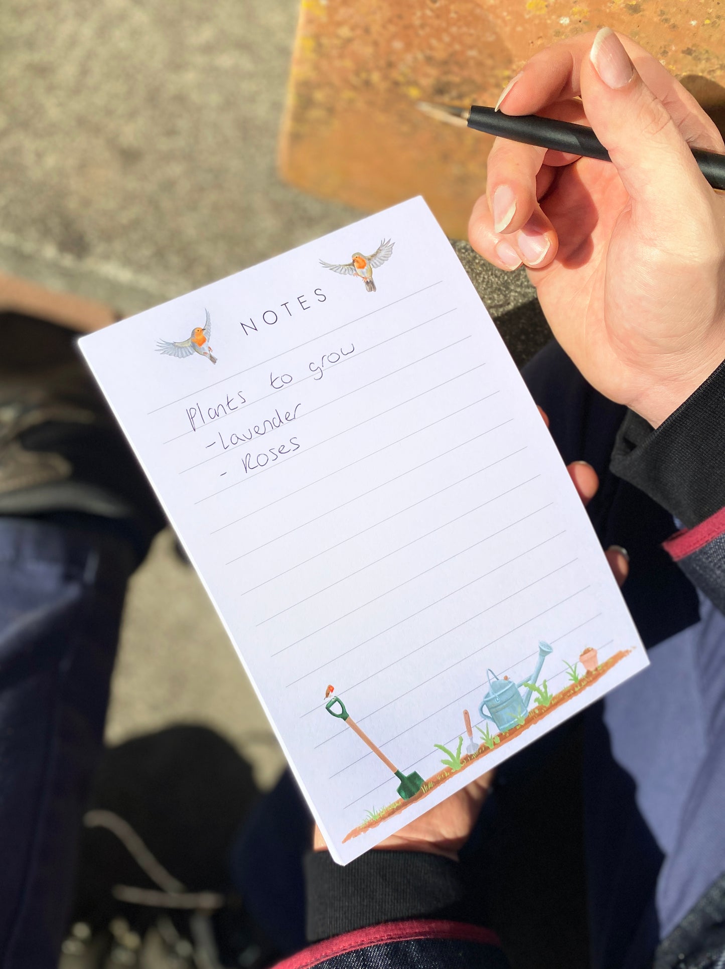 Garden Themed Notepad