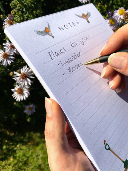 Garden Themed Notepad