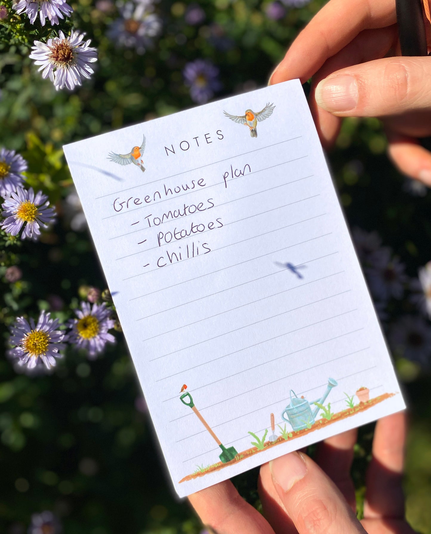 Garden Themed Notepad