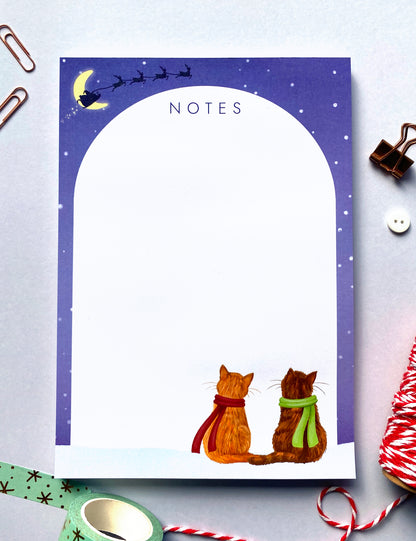 Festive Cats Notepad