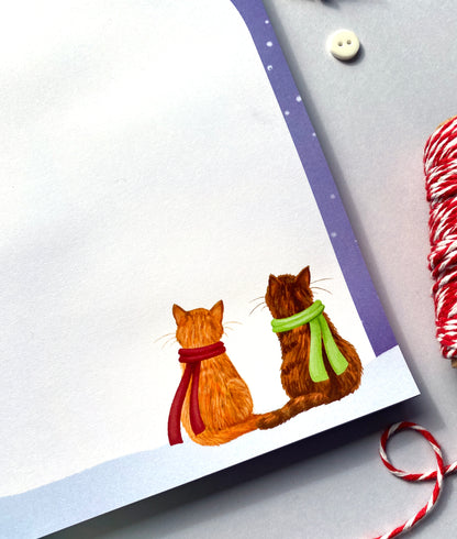 Festive Cats Notepad