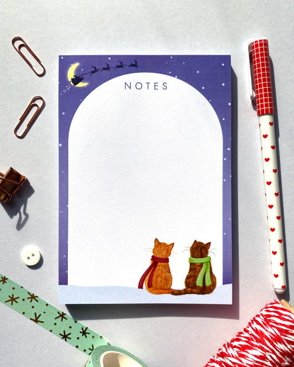 Festive Cats Notepad