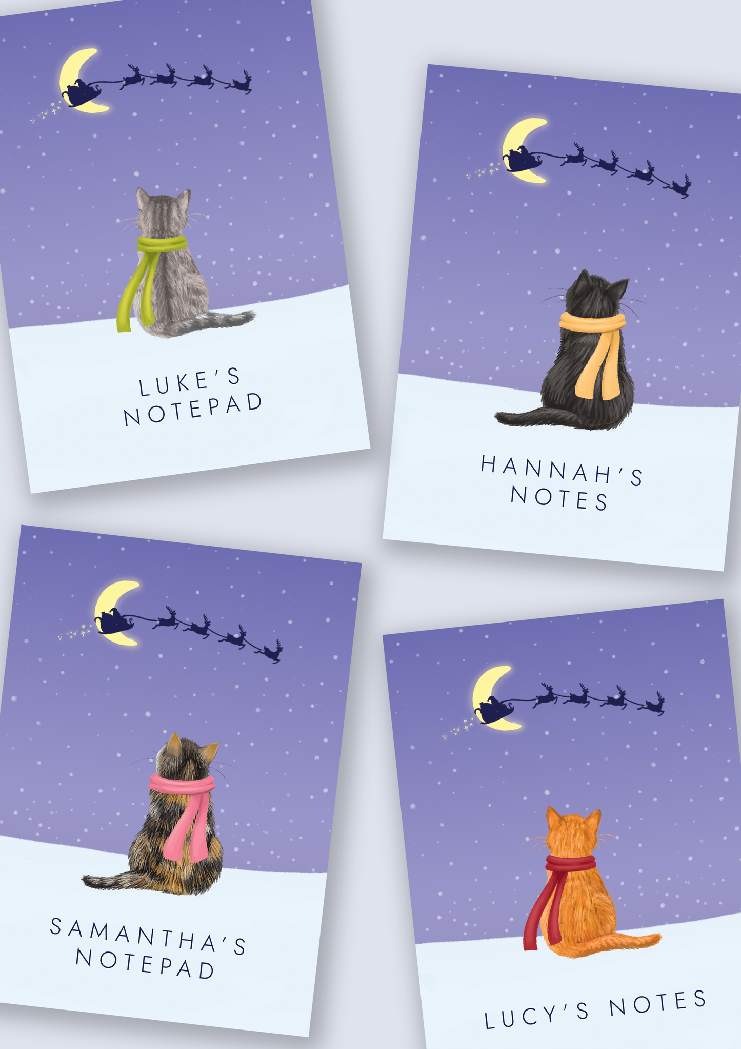 Personalised Choose the Cat Christmas Notepad