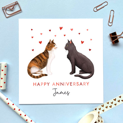 Choose the Cats Anniversary Card