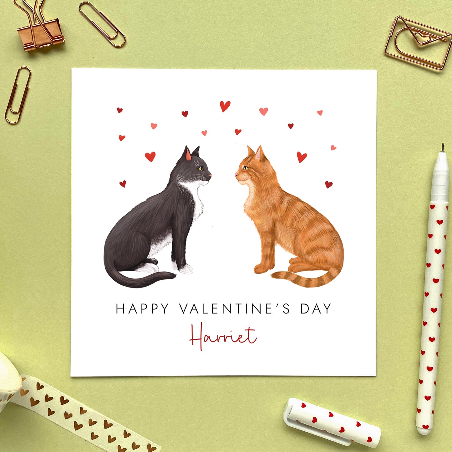 Personalised Choose the Cats Valentine's Day Card