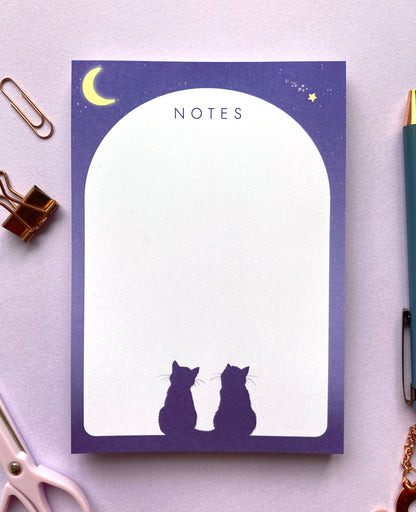 Starry Night Cats Notepad